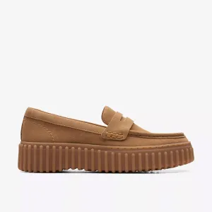Clarks Women's Torhill Penny Light Tan Suede 26171956