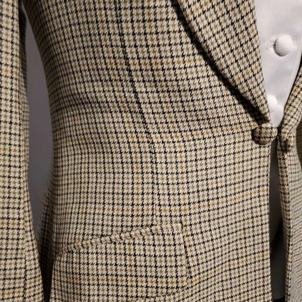 Cream Plaid Daycoat