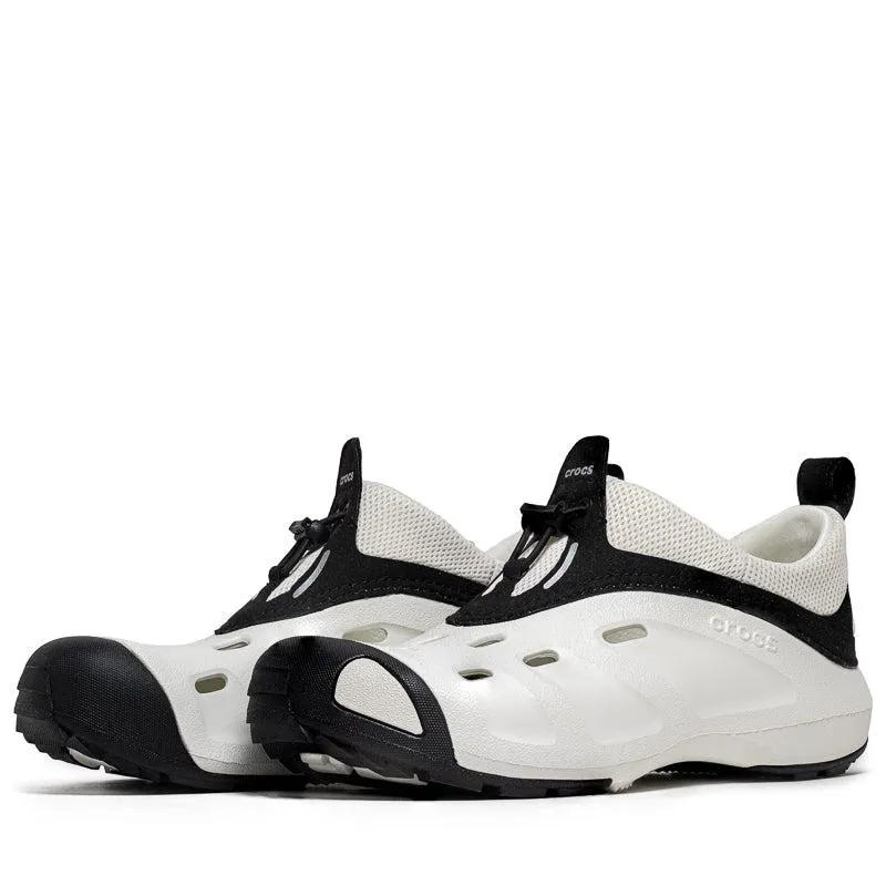 Crocs Quick Trail Low Almost White Black 209350-1CN Clog Moccasin Casual Shoes