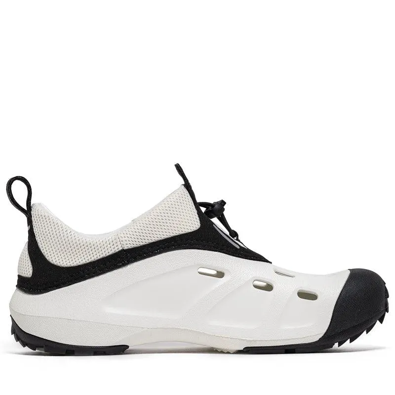 Crocs Quick Trail Low Almost White Black 209350-1CN Clog Moccasin Casual Shoes