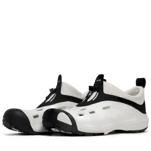 Crocs Quick Trail Low Almost White Black 209350-1CN Clog Moccasin Casual Shoes