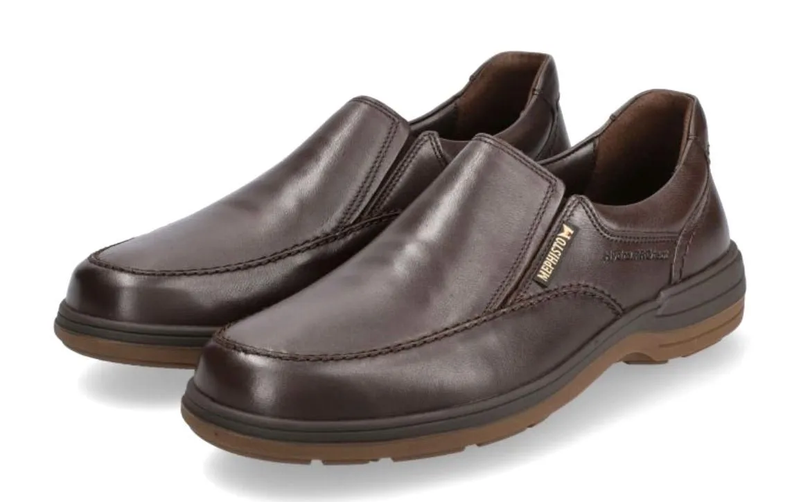 'DAVY' men's slip-on shoes- brown