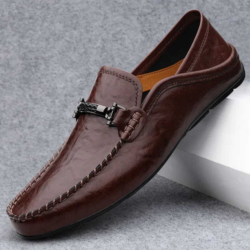 Eli Breathable Leather Loafers