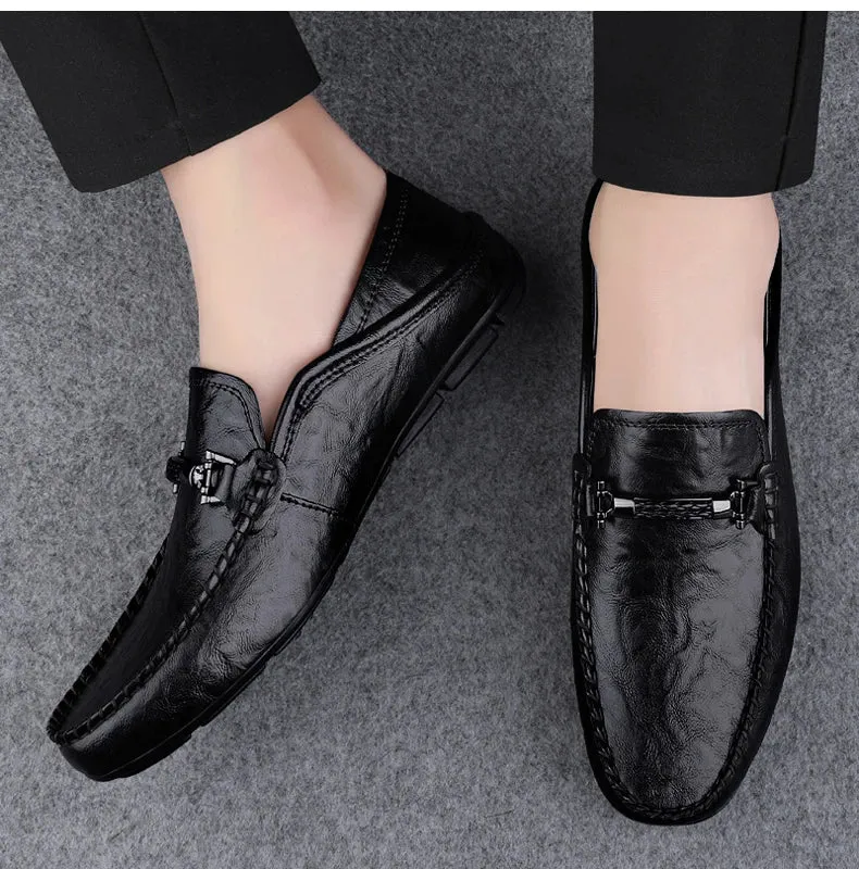 Eli Breathable Leather Loafers