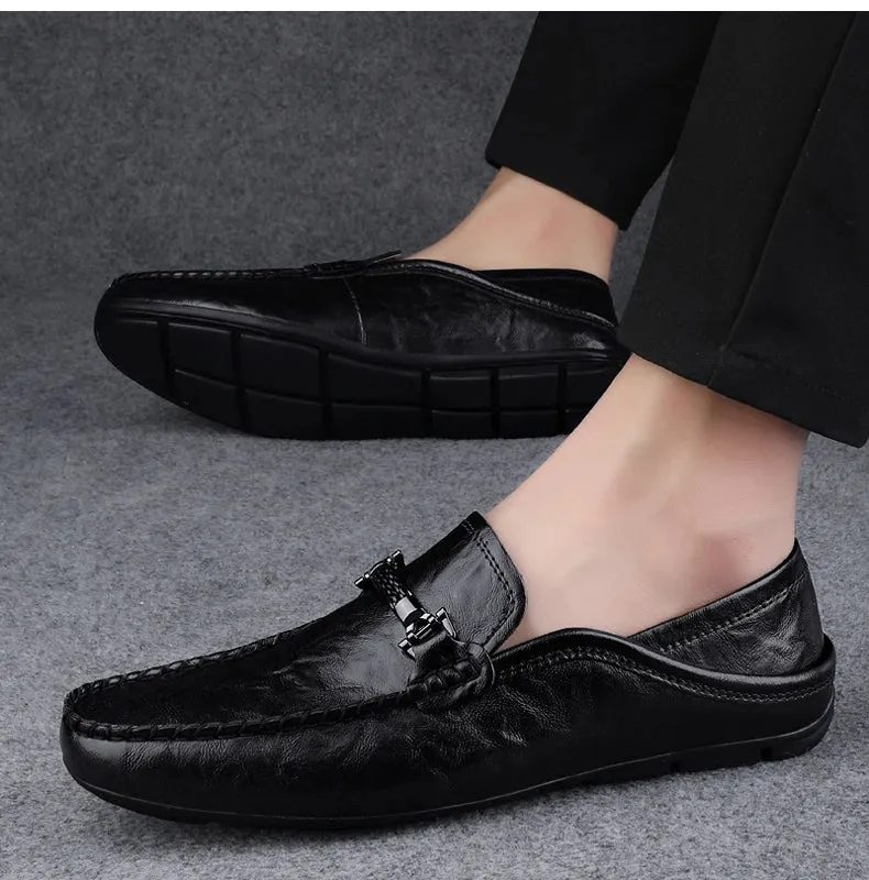 Eli Breathable Leather Loafers