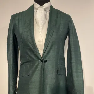 Emerald Green Raw Silk 8R Daycoat