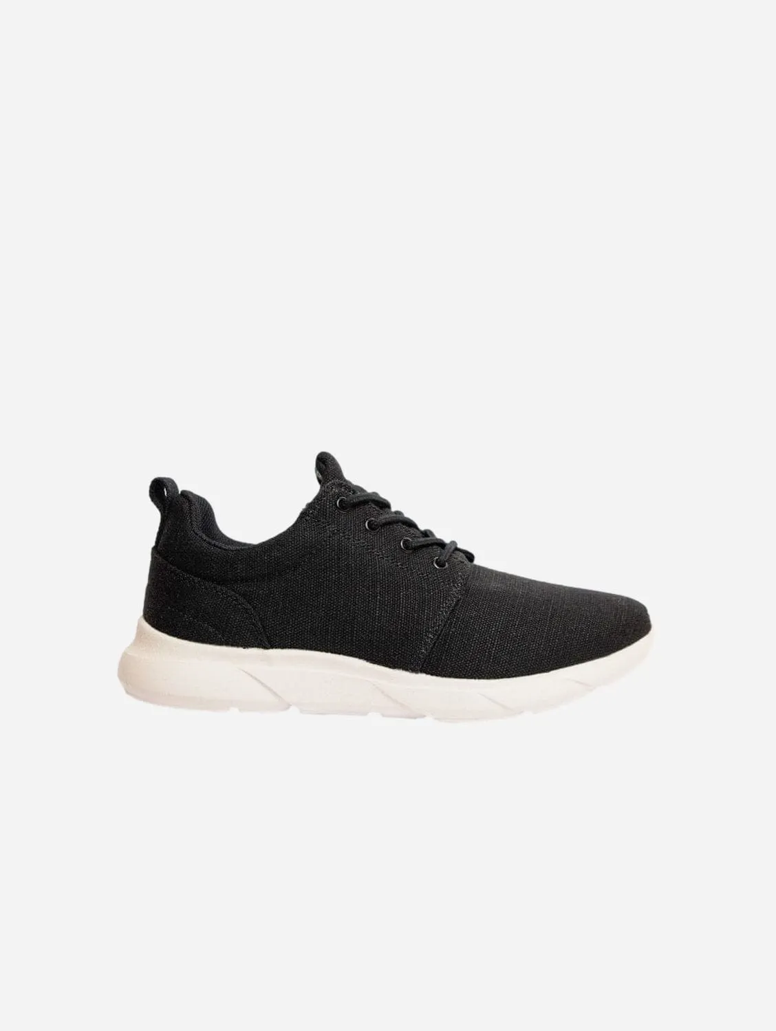 Explorer V2 Men's Vegan Hemp Trainers | Black & White