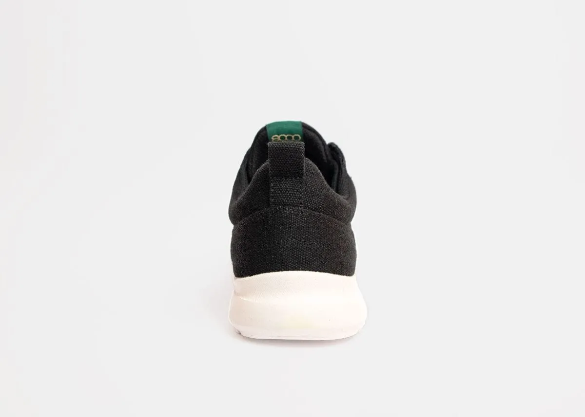 Explorer V2 Men's Vegan Hemp Trainers | Black & White
