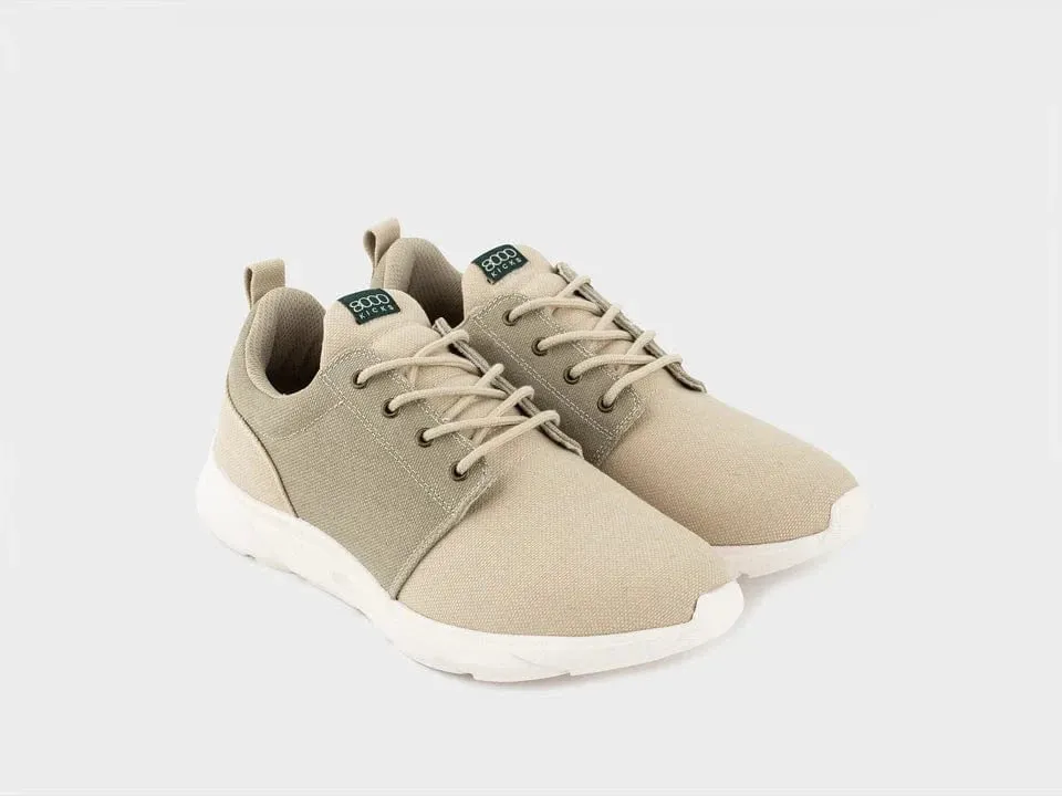 Explorer V2 Women's Vegan Hemp Sneakers | Beige & Green