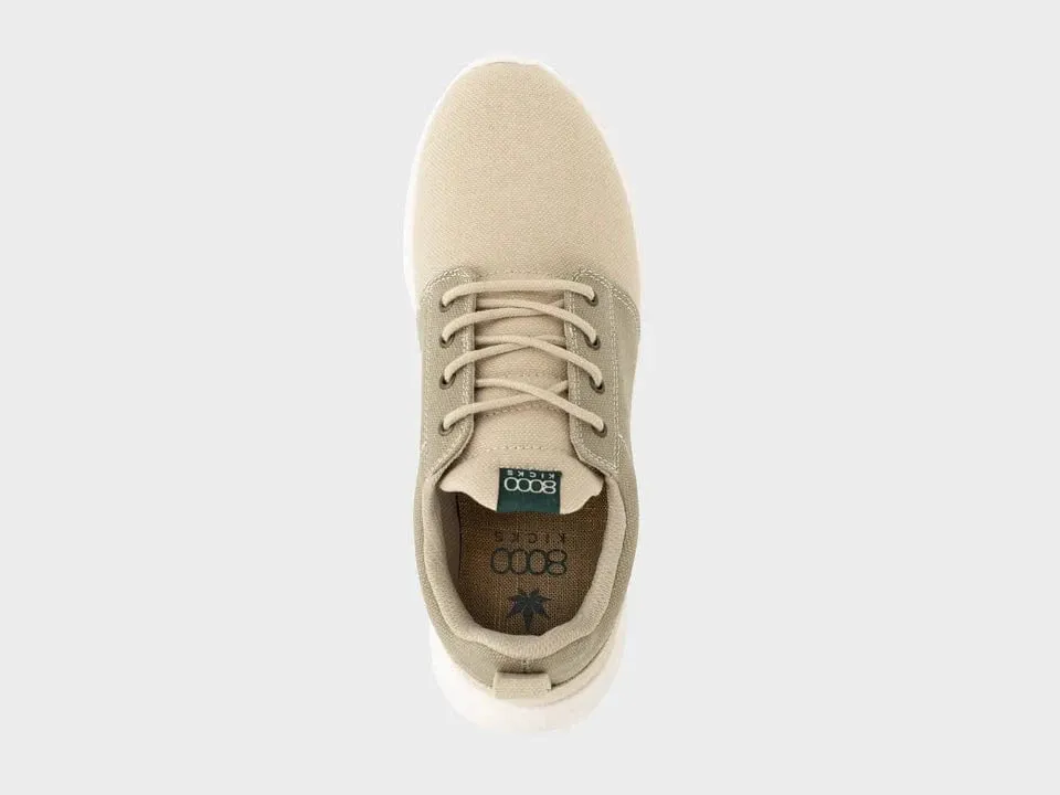 Explorer V2 Women's Vegan Hemp Sneakers | Beige & Green