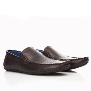 Fashion Men Flats Shoes Hand Made Breathable Slip-on Mocassins Men Loafers Brown Big Size CE86813BU