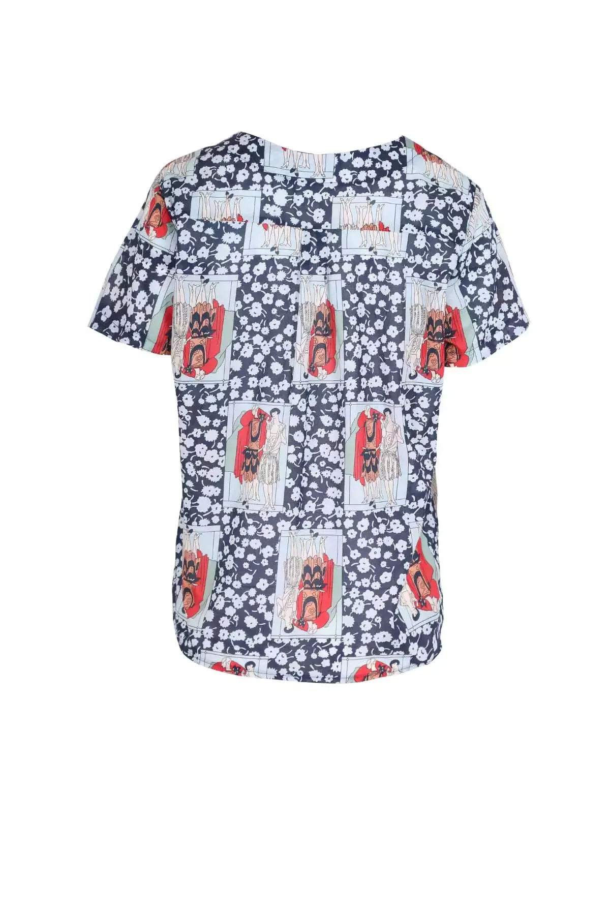 Felix Top Navy in Cotton