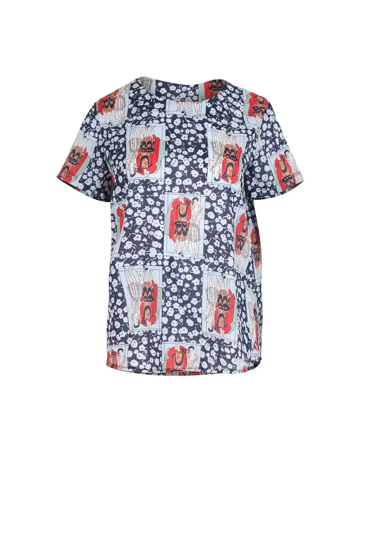 Felix Top Navy in Cotton