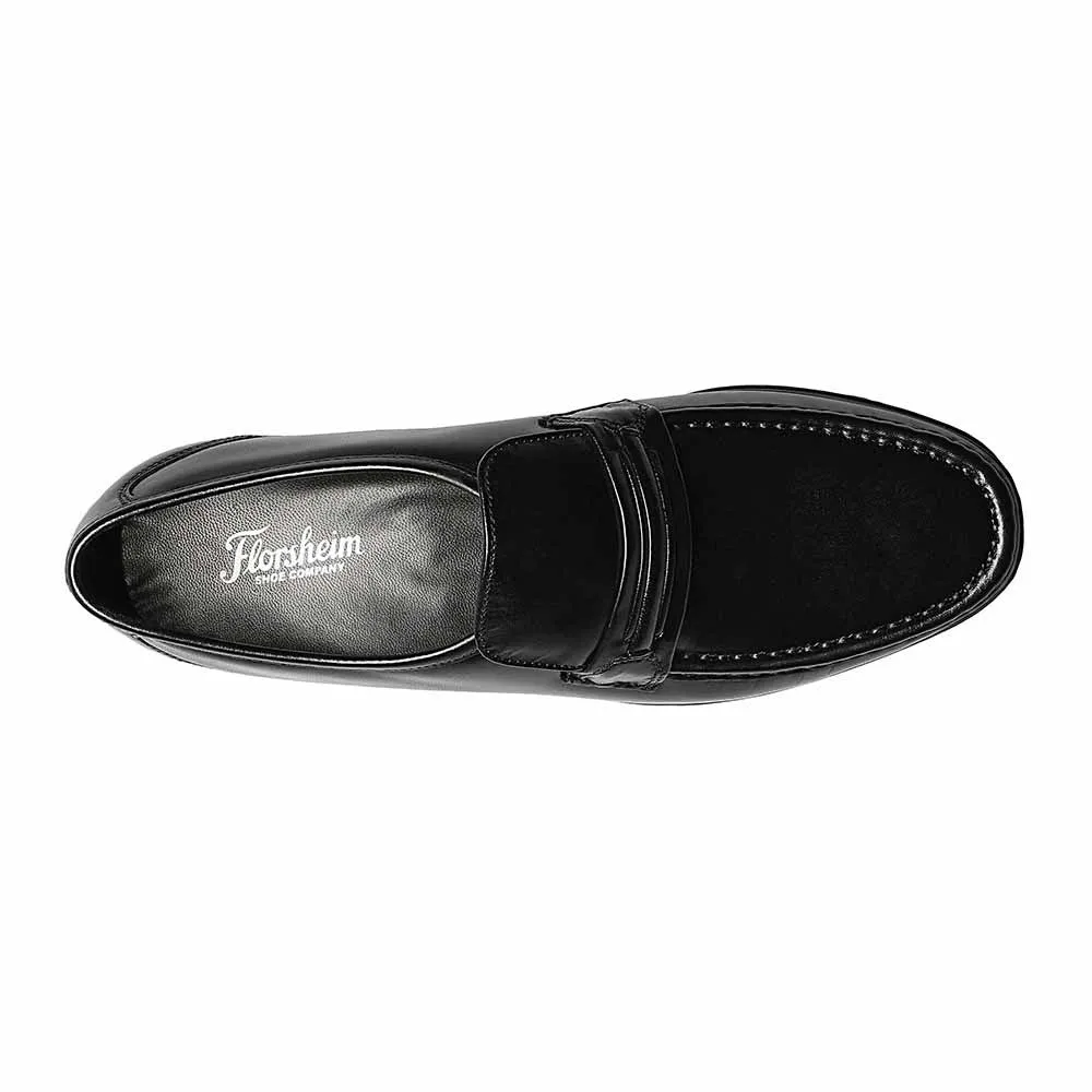 Florsheim Como Black Moc Toe Strap Loafer