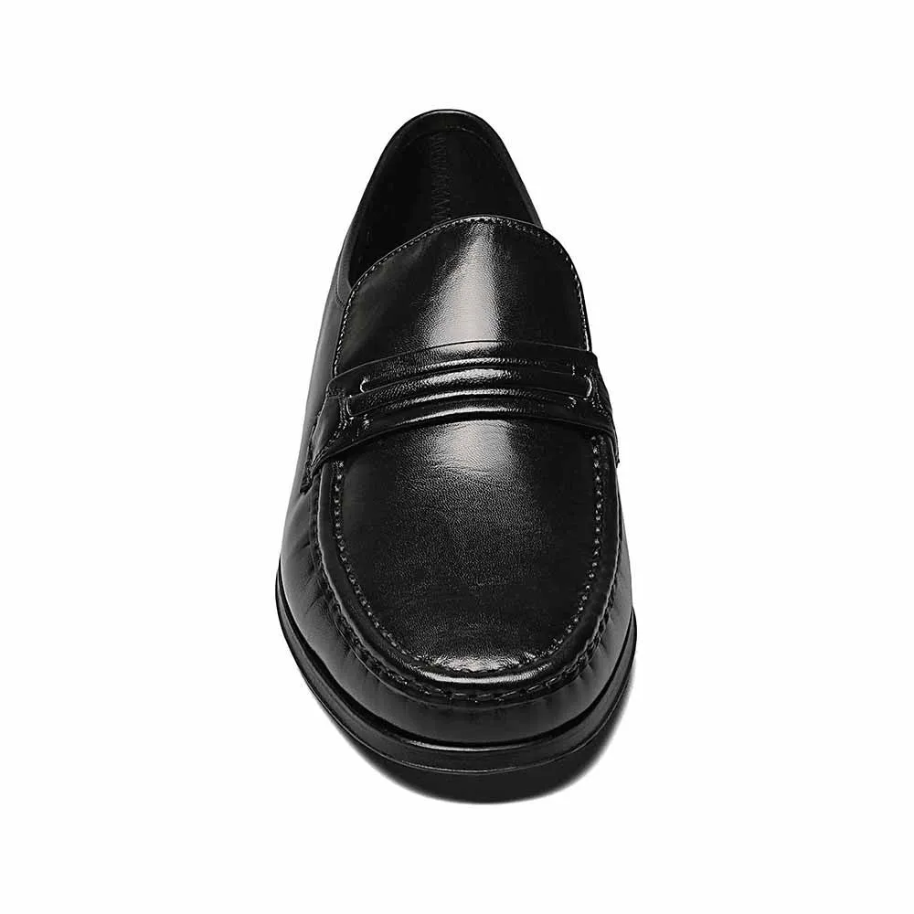 Florsheim Como Black Moc Toe Strap Loafer