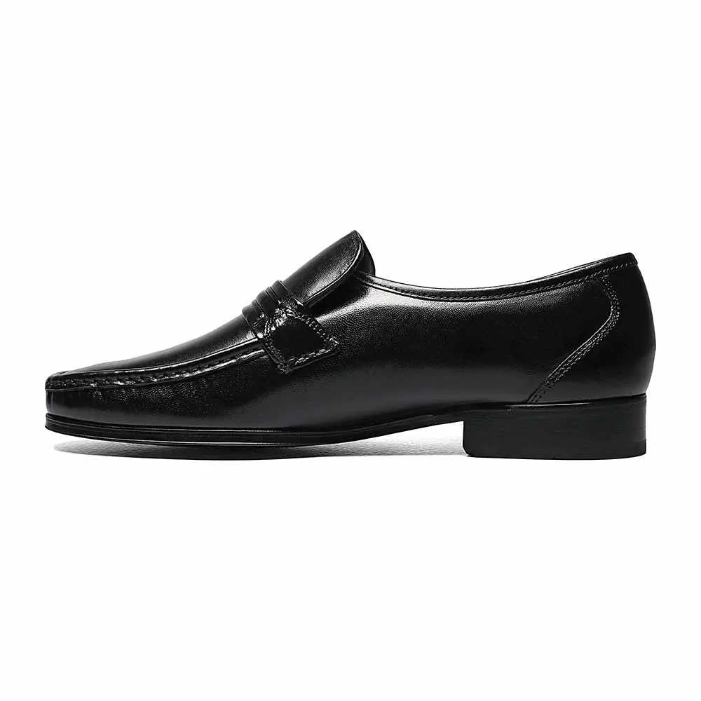 Florsheim Como Black Moc Toe Strap Loafer