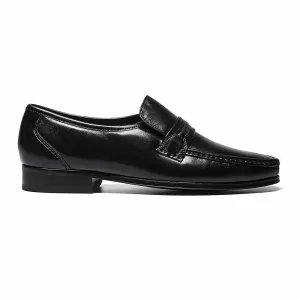 Florsheim Como Black Moc Toe Strap Loafer