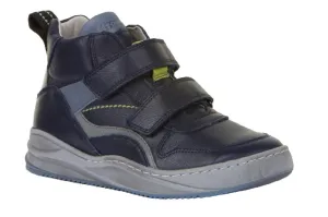 Froddo Blue Leather Hi-Top Trainer
