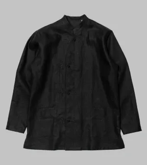 Frogged Button Shirt Black