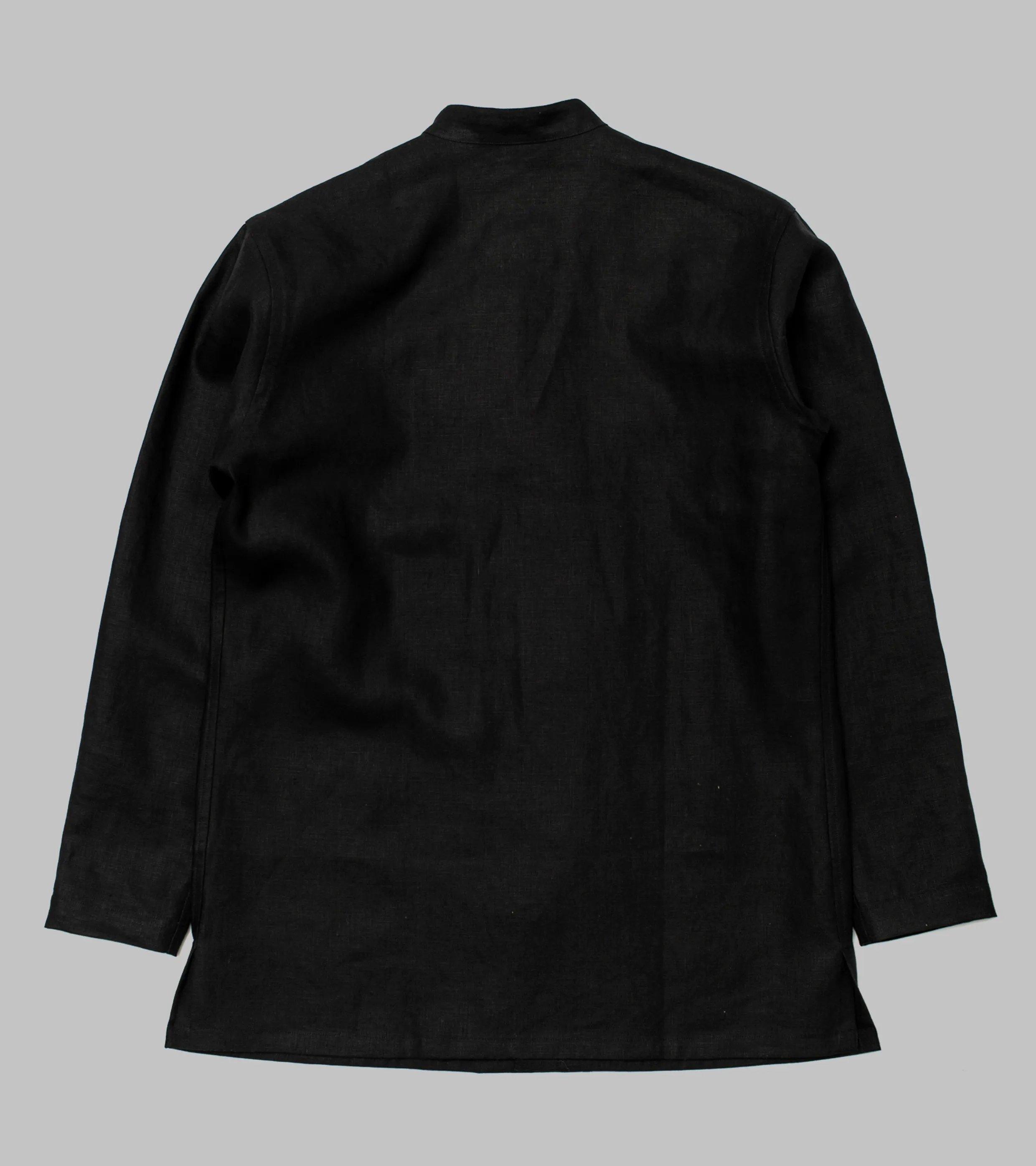 Frogged Button Shirt Black