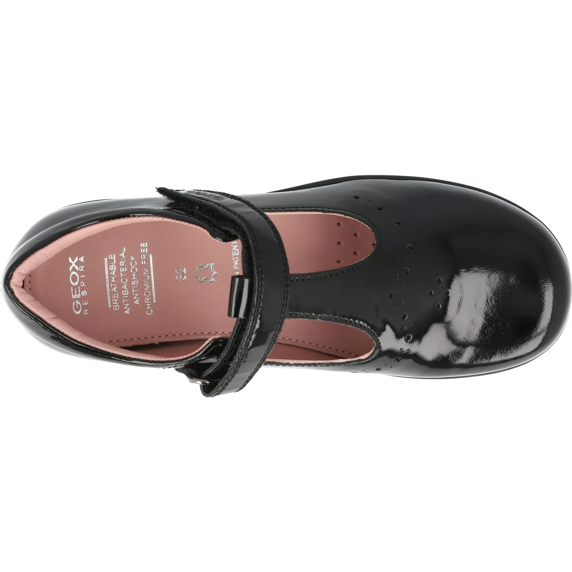 Geox Naimara Black Girls Ballet Flats