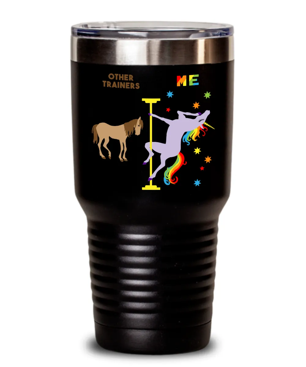 Gift For Trainer Rainbow Unicorn Mug Cute Insulated Drink Tumbler Travel Coffee Cup