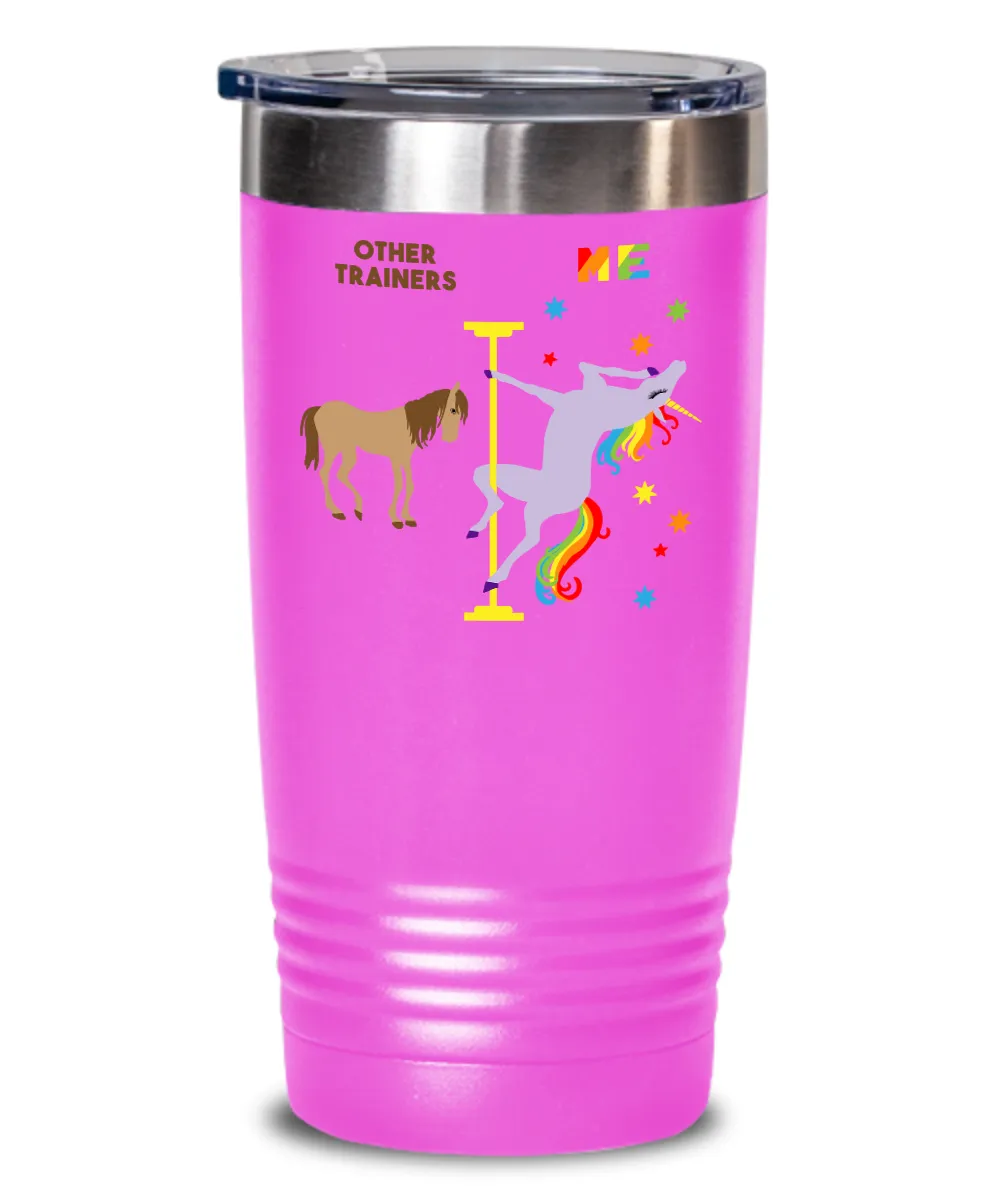Gift For Trainer Rainbow Unicorn Mug Cute Insulated Drink Tumbler Travel Coffee Cup