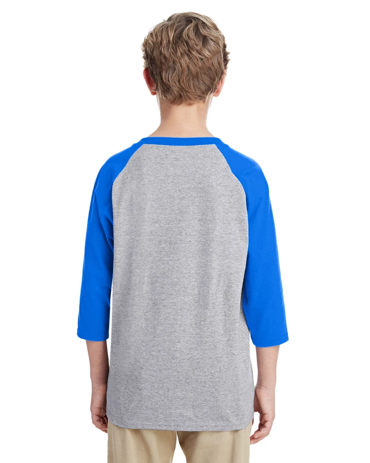 Gildan Youth Heavy Cotton 3/4-Raglan Sleeve T-Shirt
