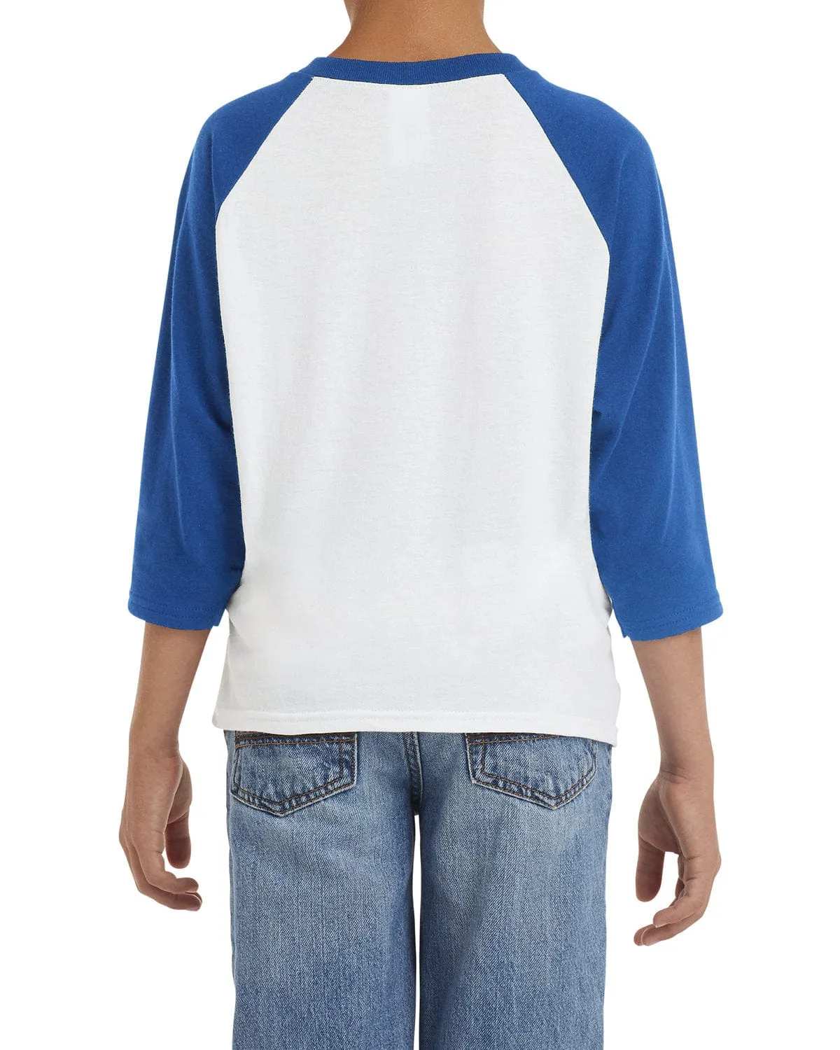Gildan Youth Heavy Cotton 3/4-Raglan Sleeve T-Shirt