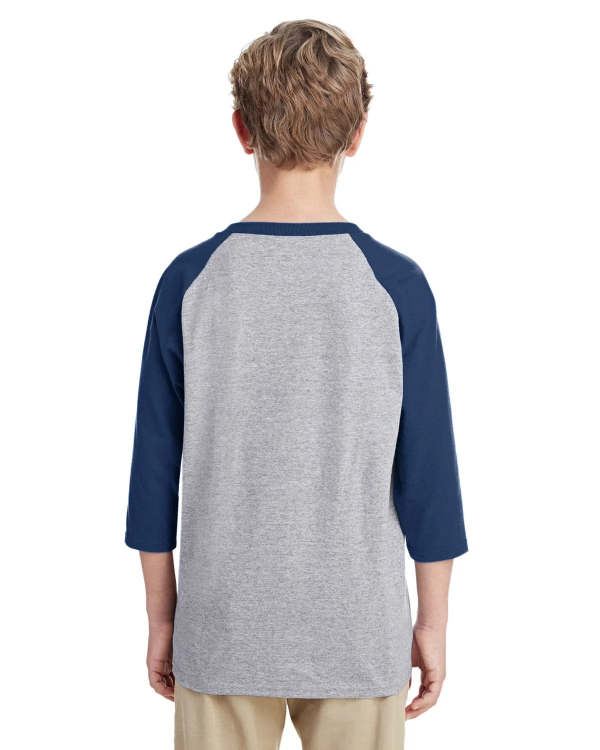 Gildan Youth Heavy Cotton 3/4-Raglan Sleeve T-Shirt