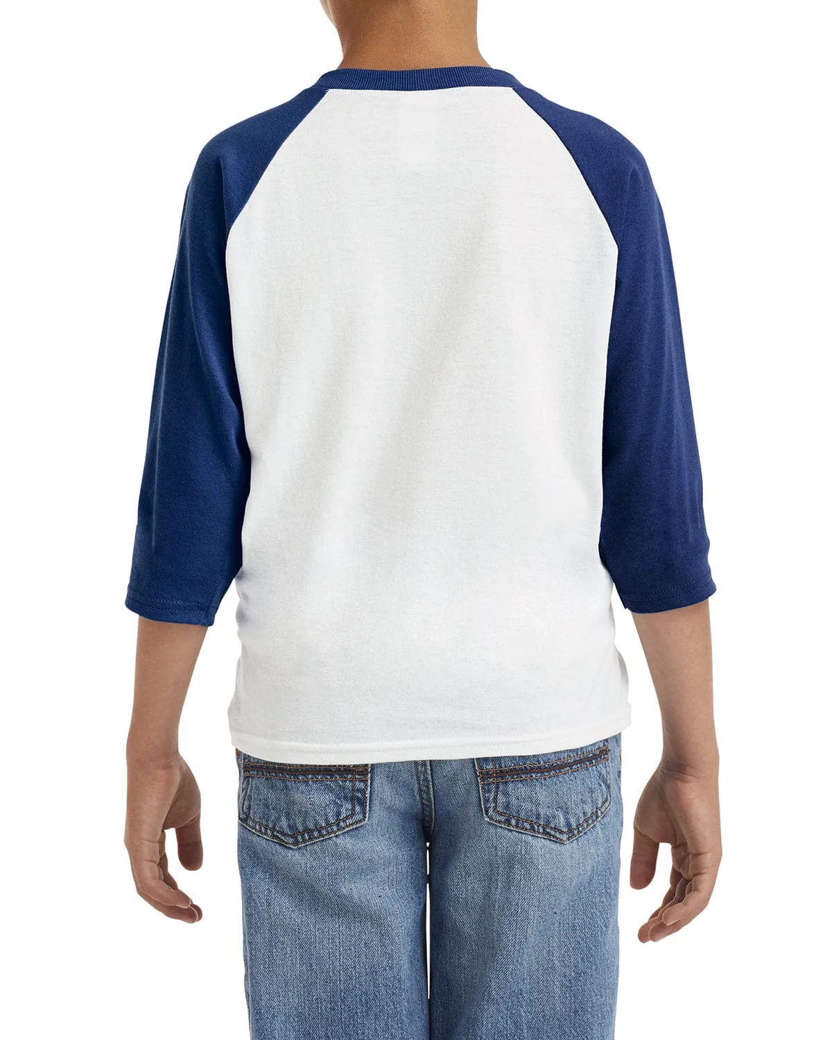 Gildan Youth Heavy Cotton 3/4-Raglan Sleeve T-Shirt