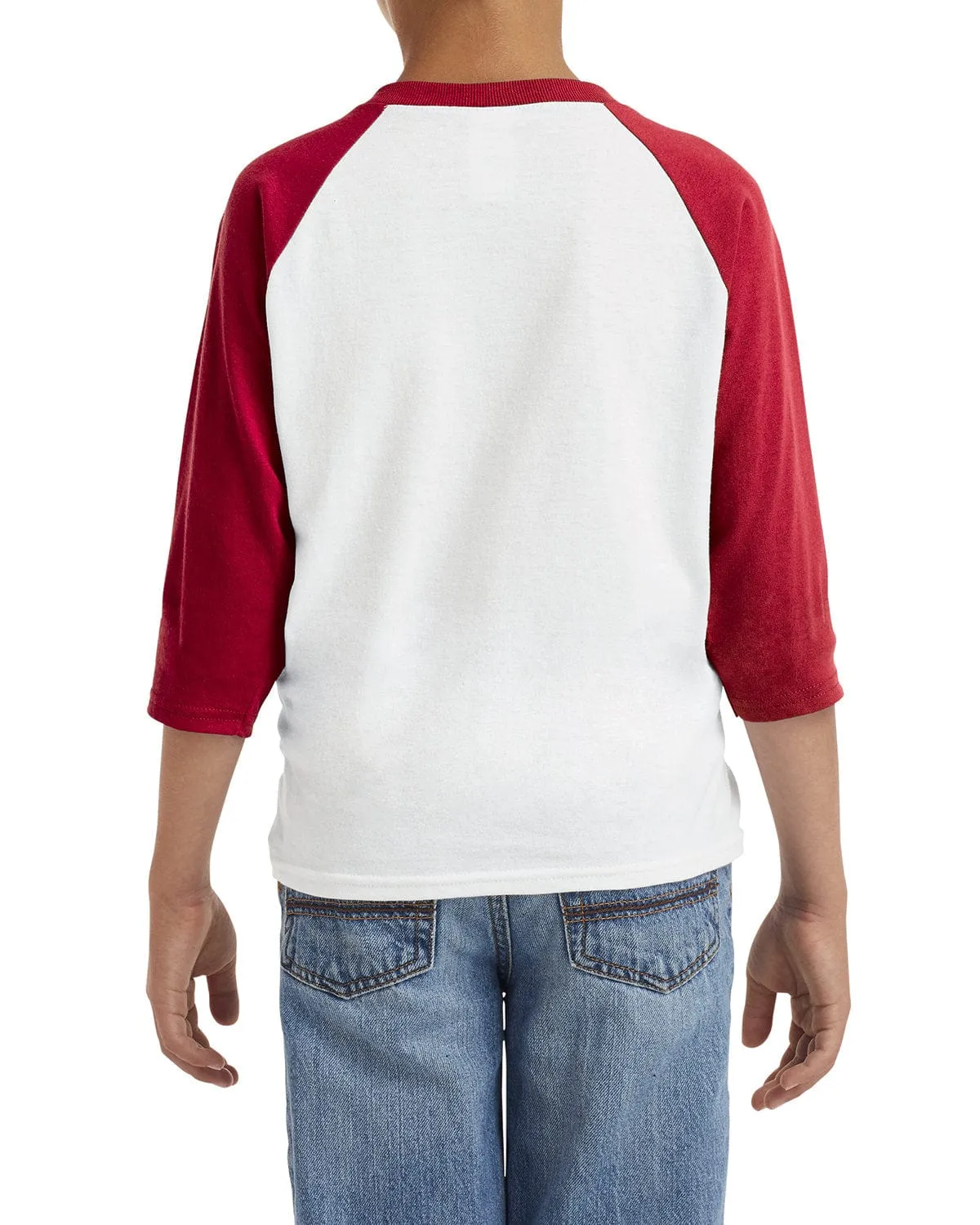 Gildan Youth Heavy Cotton 3/4-Raglan Sleeve T-Shirt