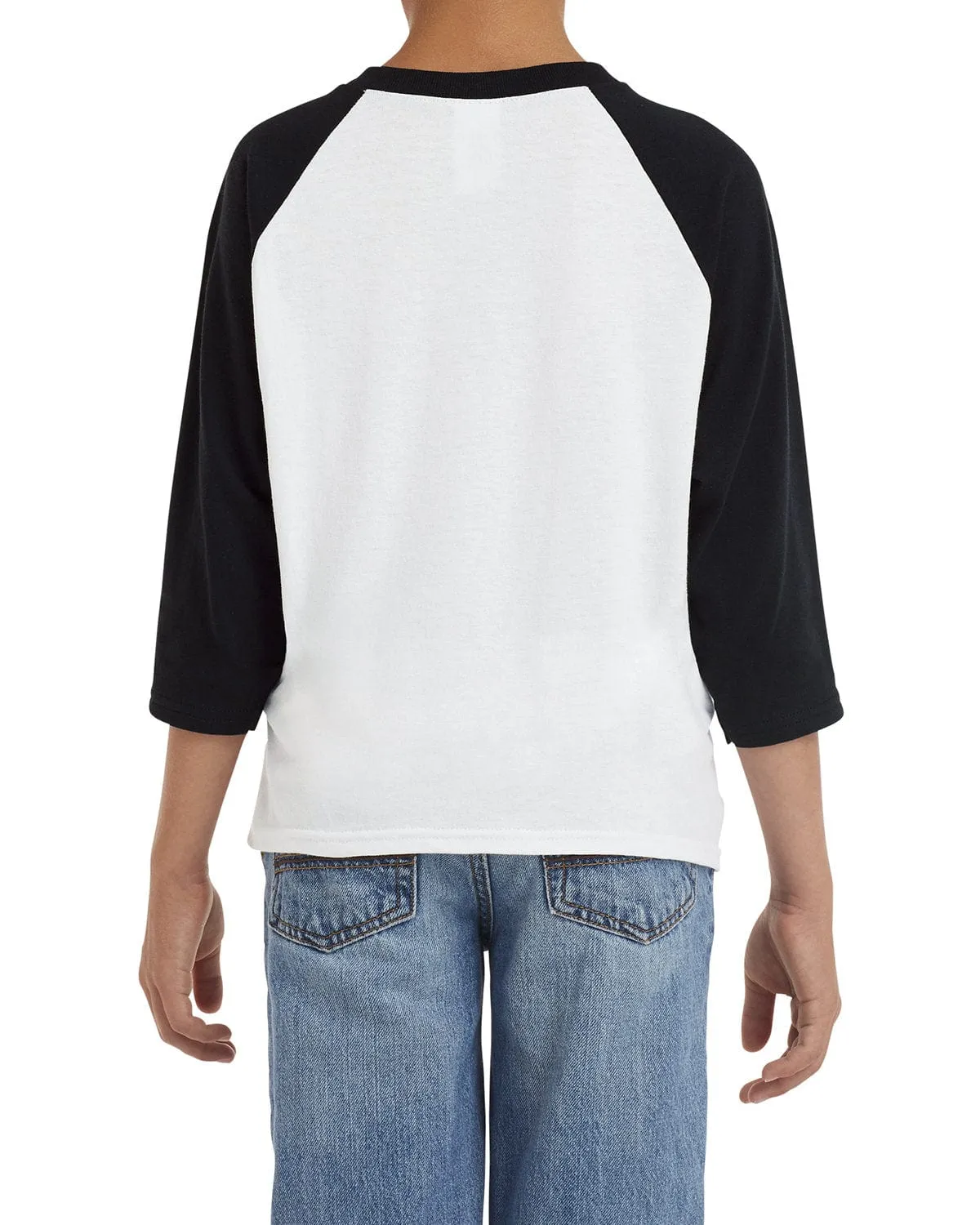 Gildan Youth Heavy Cotton 3/4-Raglan Sleeve T-Shirt