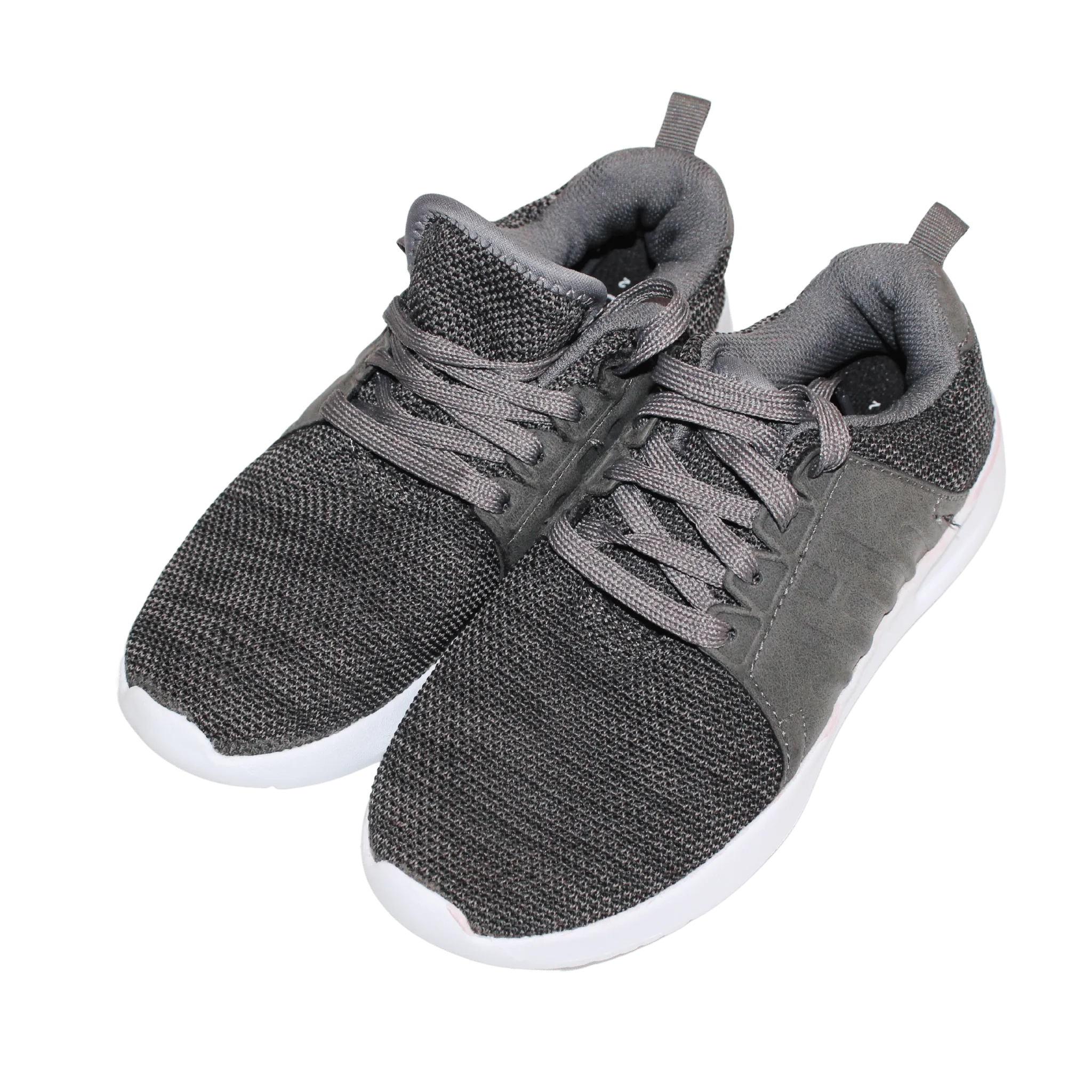 Grey Knit Trainers