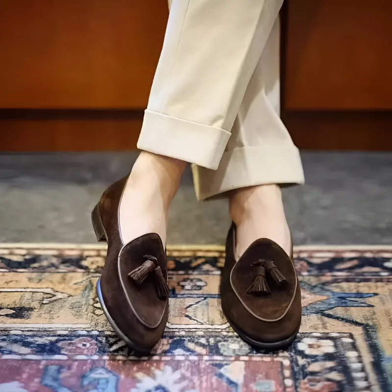 Handgemaakt Suede Loafers - Ademend - Mocassin Met Kwast Dames