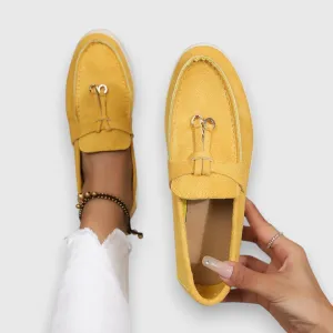 Helene | Klassiske loafers i ruskind