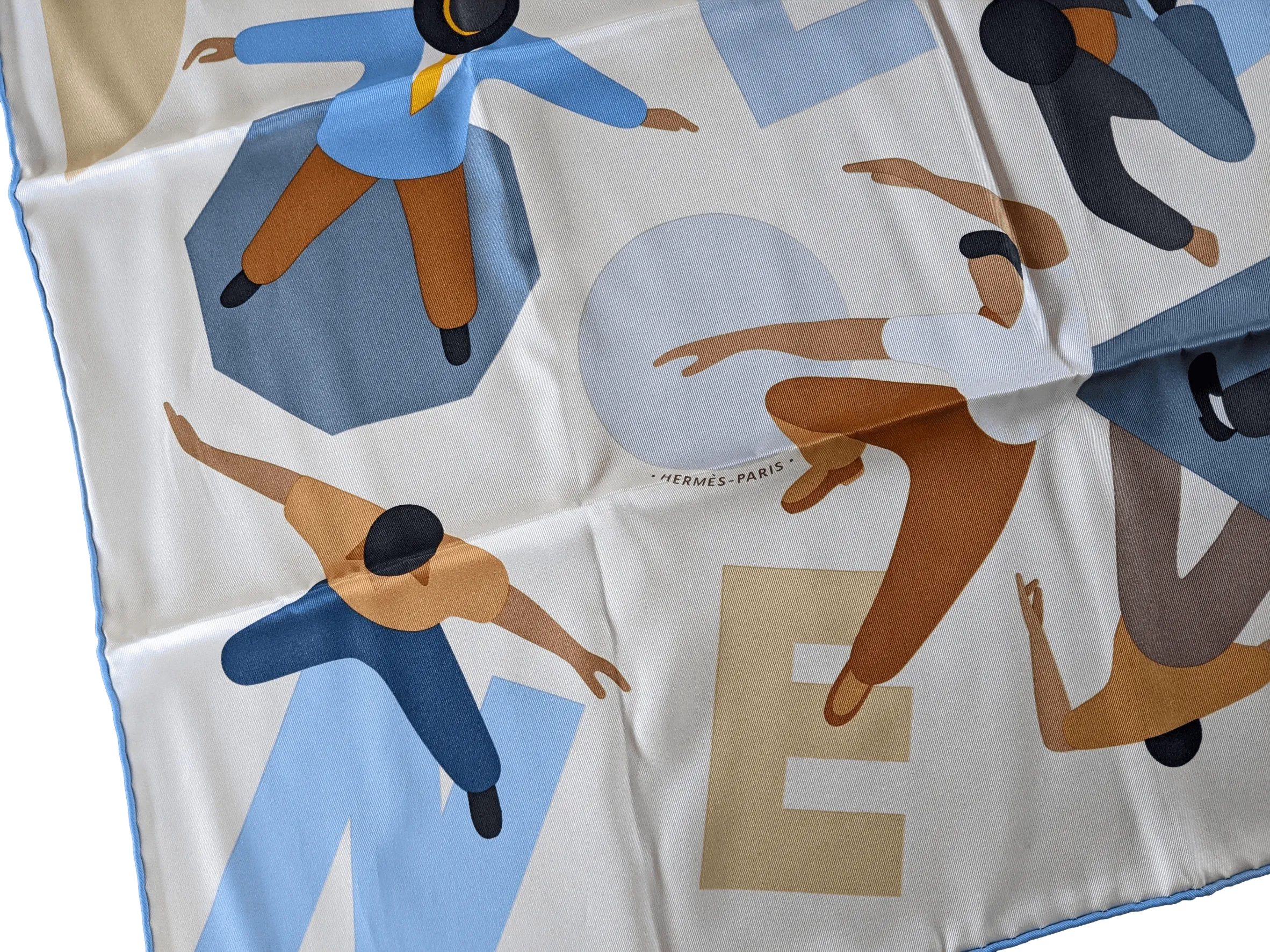 HERMES HOMMAGE A GENE KELLY [D1023.9] Vintage Silk Scarf 70 x 70 cm, New!