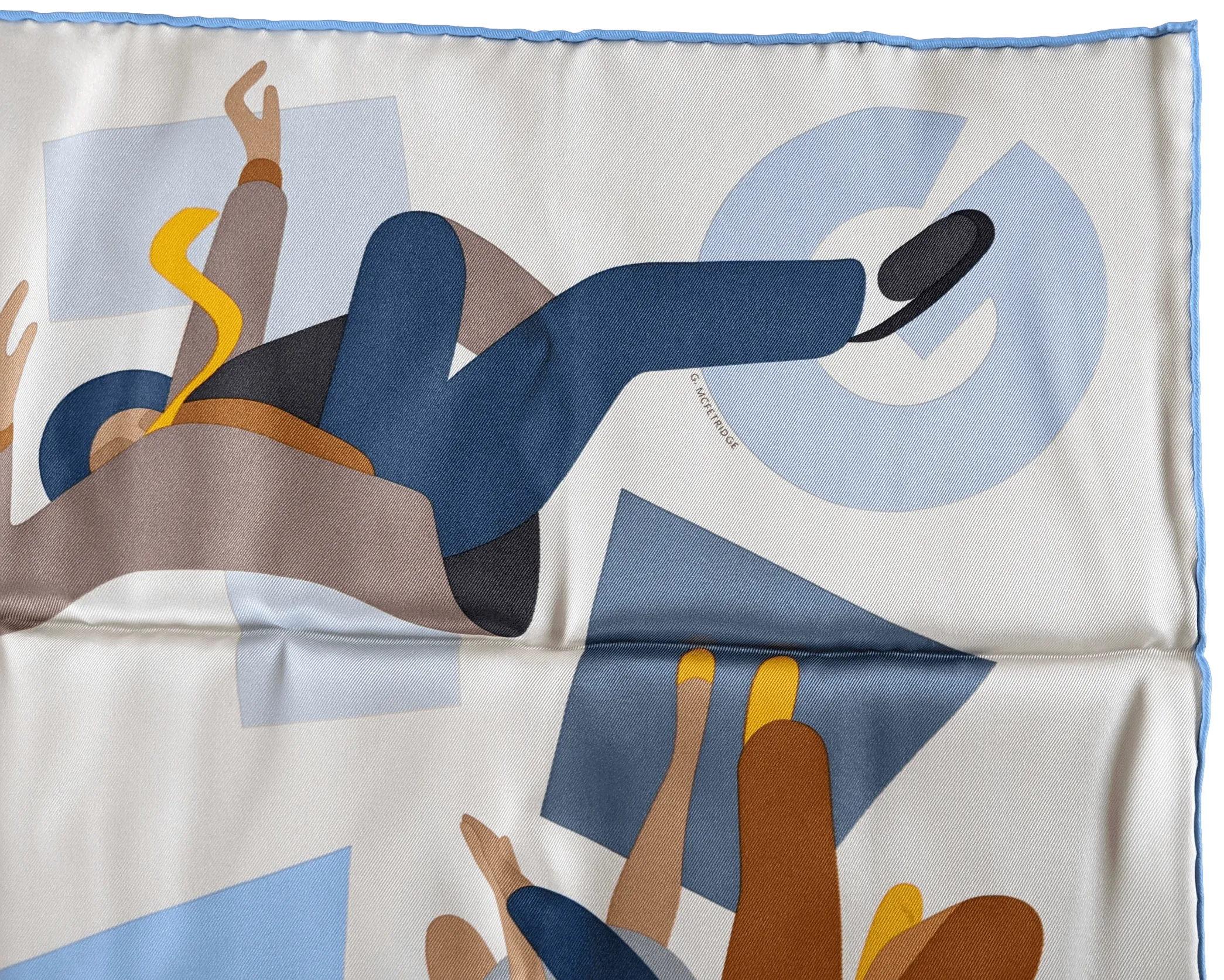 HERMES HOMMAGE A GENE KELLY [D1023.9] Vintage Silk Scarf 70 x 70 cm, New!