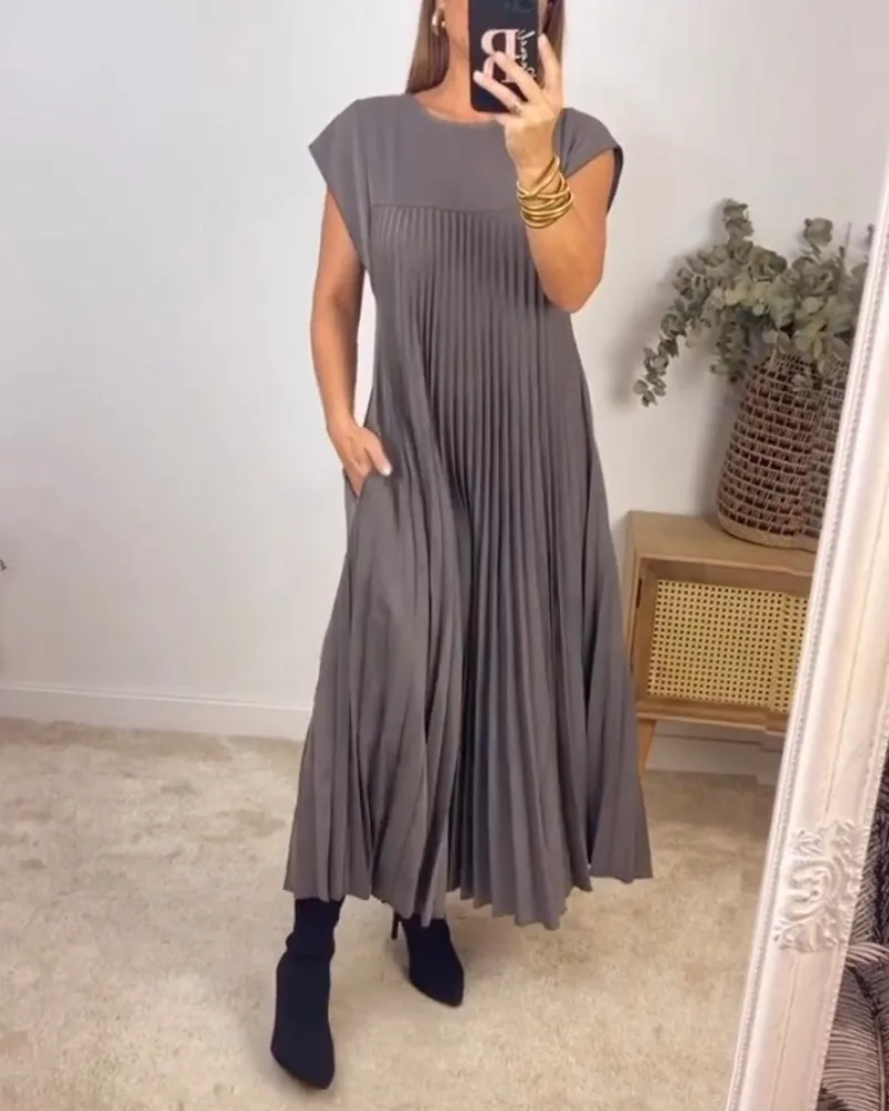 IDA | PLEATED MAXI DRESS
