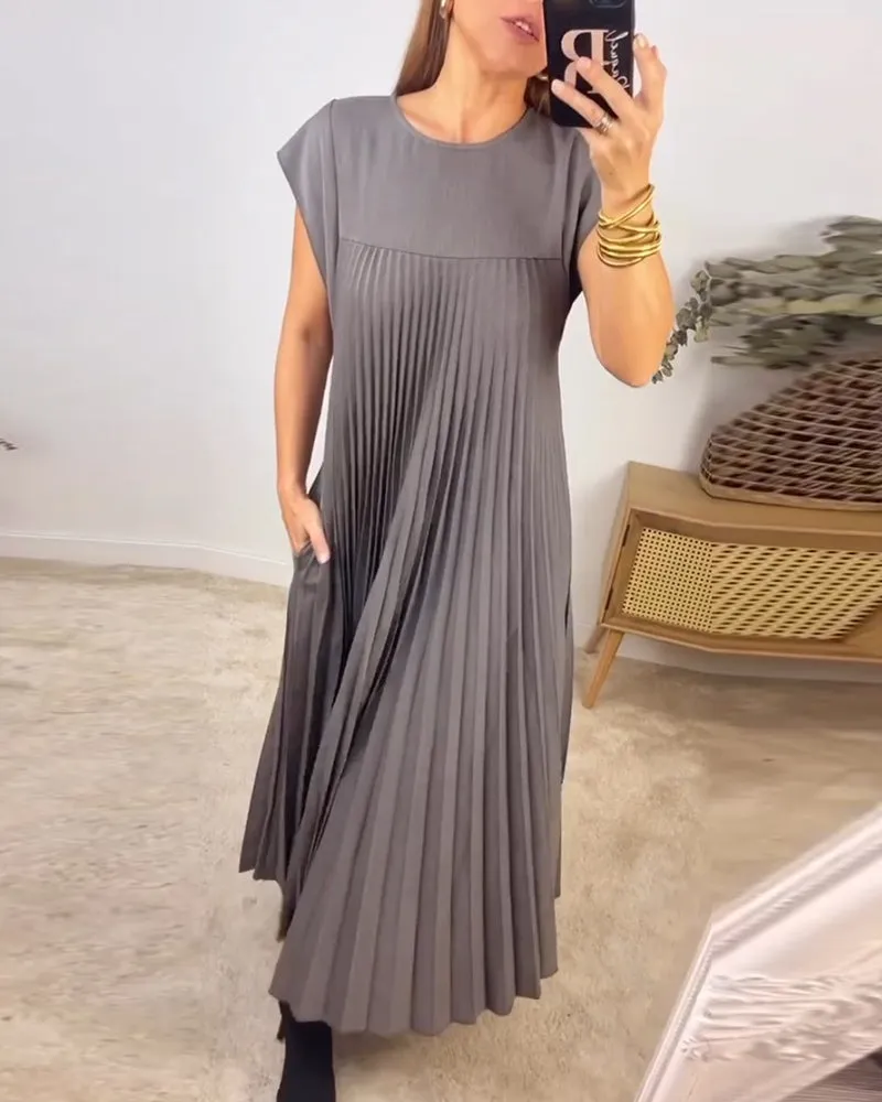 IDA | PLEATED MAXI DRESS