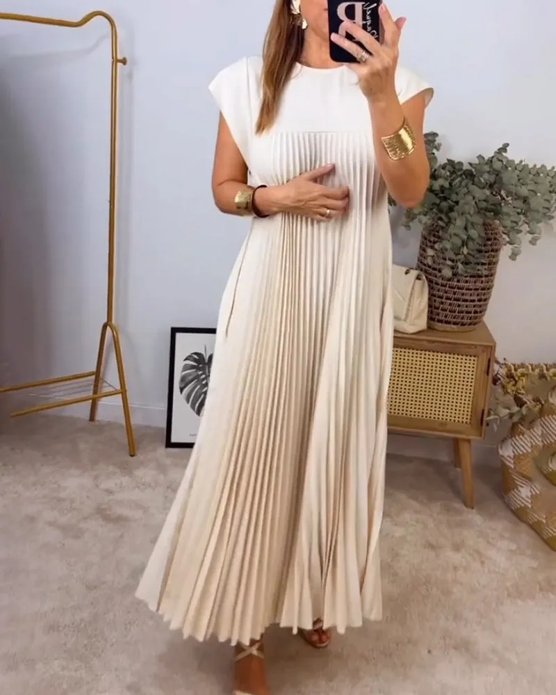 IDA | PLEATED MAXI DRESS