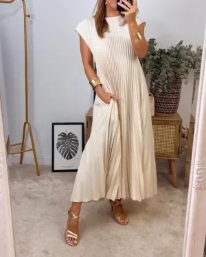 IDA | PLEATED MAXI DRESS