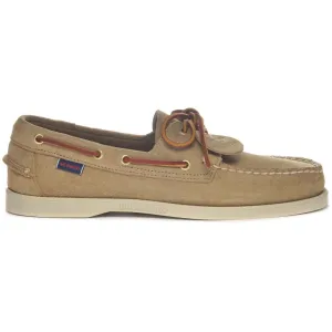 Italian Suede Leather Loafer With Hand-Sewn Apron