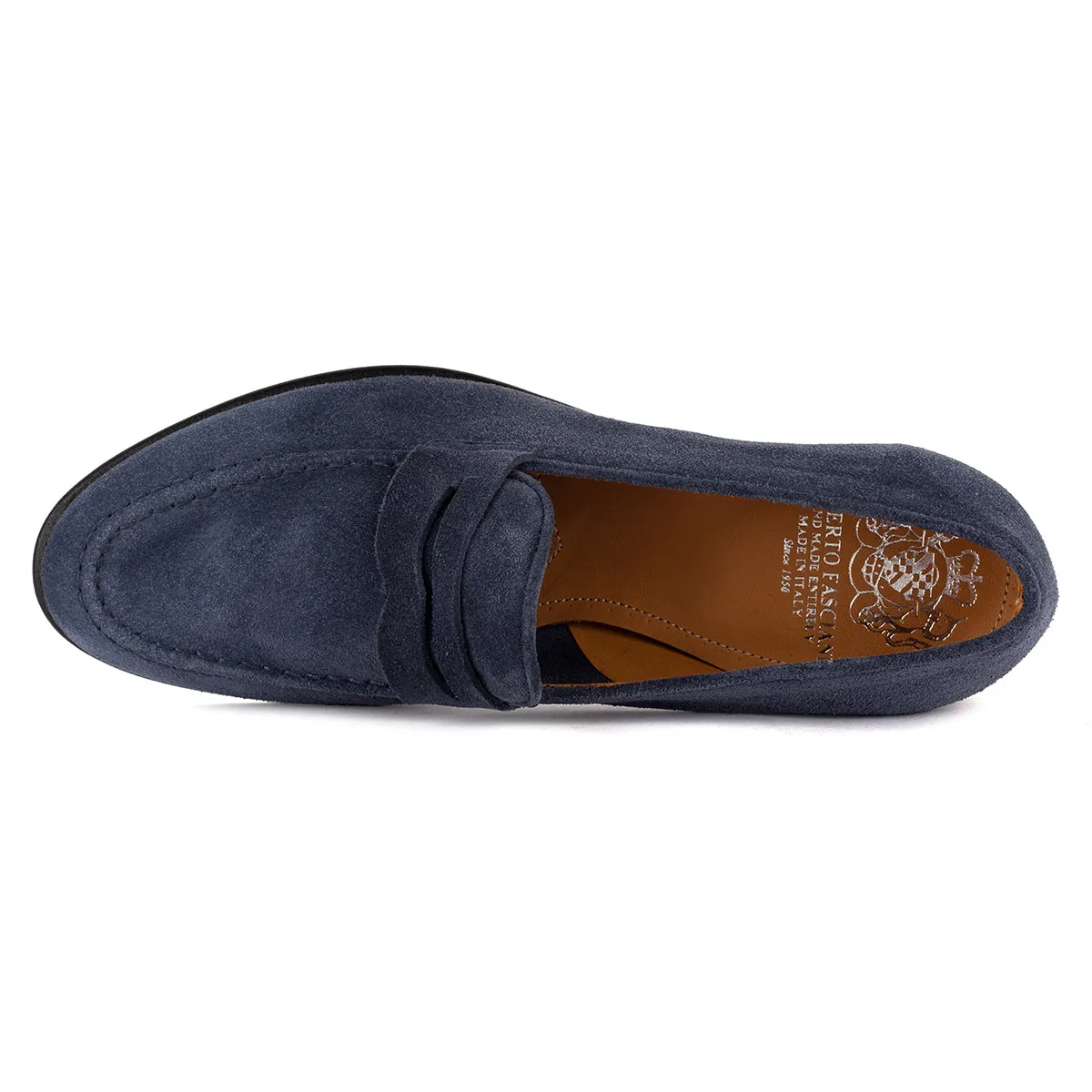 JANET 80013<br>Denim suede loafers