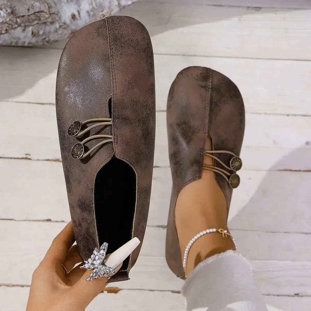 JODI - SOFT SUEDE FOOTCARE LOAFERS