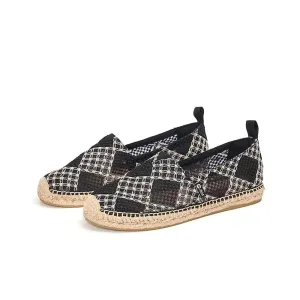 Joy & Mario Women’s Handmade Slip-On Espadrille Mesh  Flat Loafers