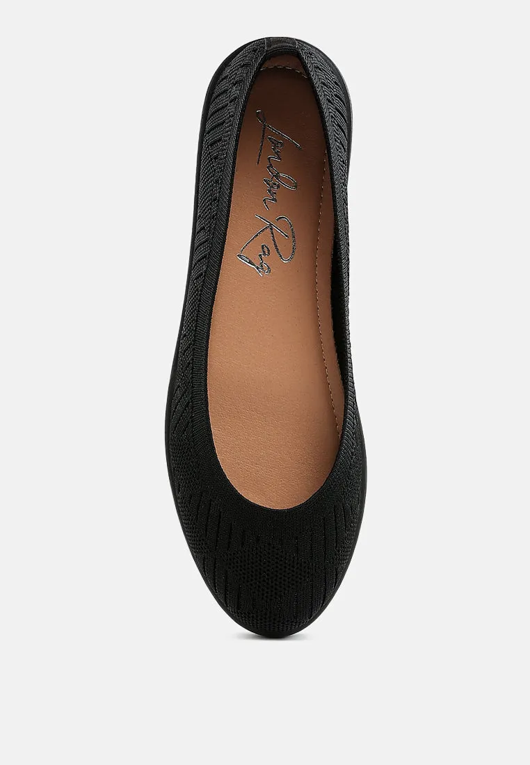 Knitted Flat Ballet Flats By MODE