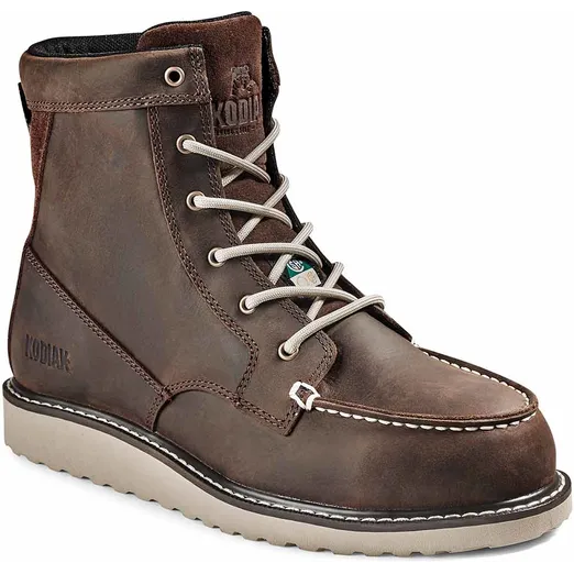 Kodiak Women's Whitton 6" Steel Toe Puncture Resist Safety Work Boot -Brown- 4TEYDB