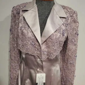 lilac western coat with purple sequins and lace