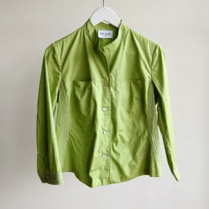 Lime Cotton Structured Stitch Jacket